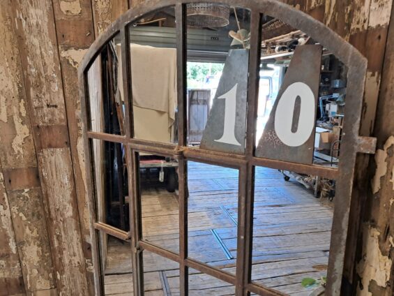 cast iron arch top window mirror mirrors garden