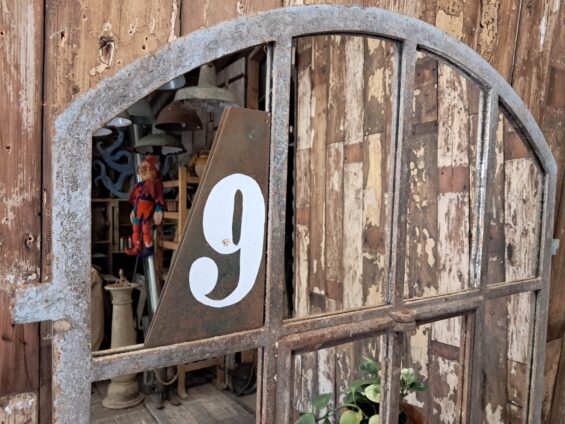 cast iron arch top window mirror mirrors garden