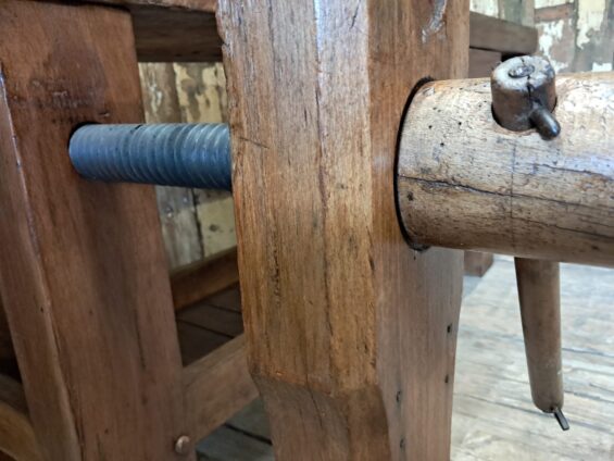 wooden workbench vice furniture tables industrial