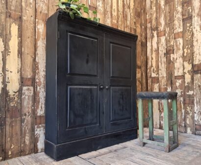 painted french wooden shelved pantry cupboard furniture cupboards & cabinets
