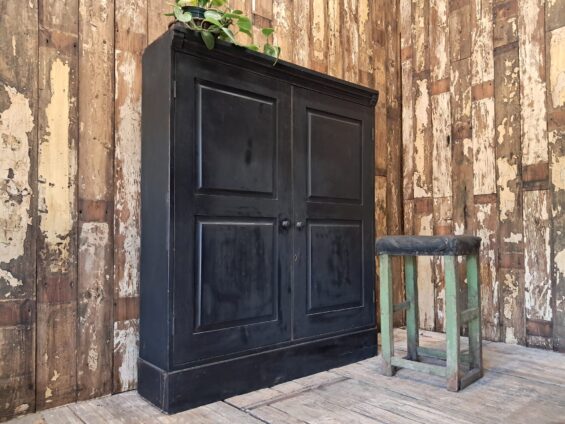 painted french wooden shelved pantry cupboard furniture cupboards & cabinets