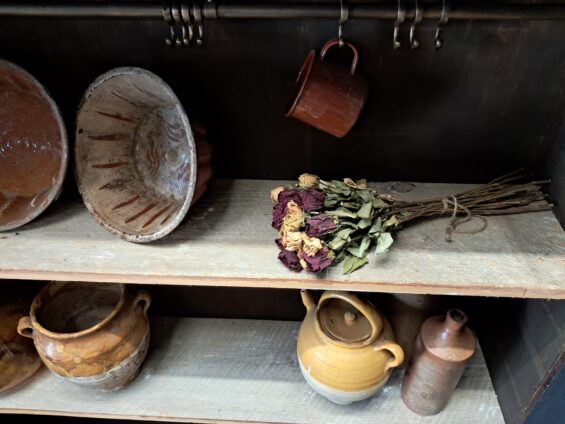 painted french wooden shelved pantry cupboard furniture cupboards & cabinets