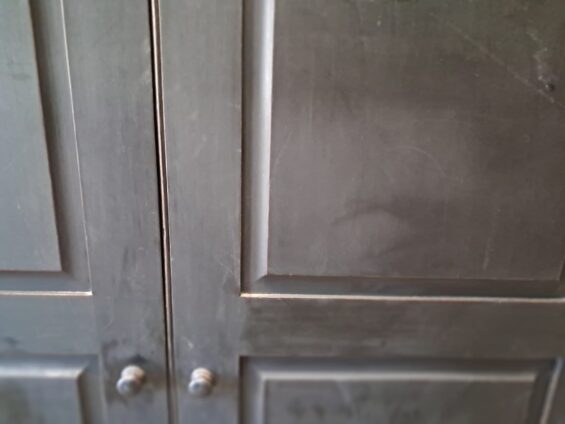 painted french wooden shelved pantry cupboard furniture cupboards & cabinets