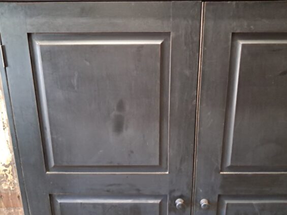 painted french wooden shelved pantry cupboard furniture cupboards & cabinets