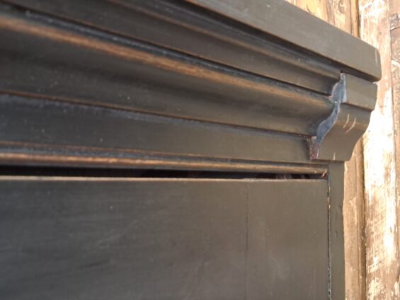 painted french wooden shelved pantry cupboard furniture cupboards & cabinets