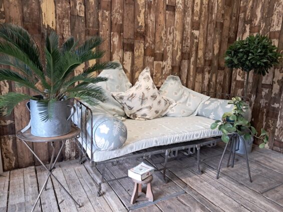 vintage steel day bed seating sofas decorative homewares