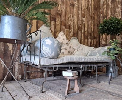 vintage steel day bed seating sofas decorative homewares