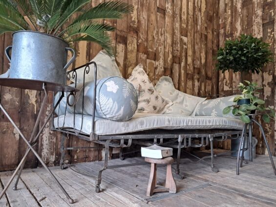 vintage steel day bed seating sofas decorative homewares
