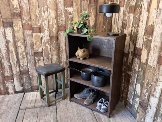 metal shelf unit industrial furniture storage