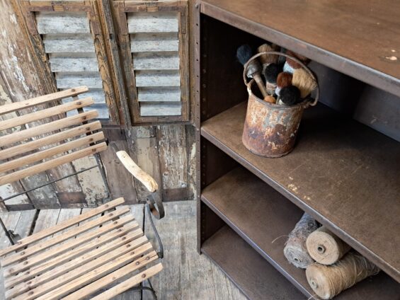 metal shelf unit industrial furniture storage