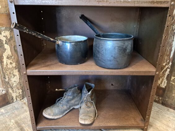 metal shelf unit industrial furniture storage