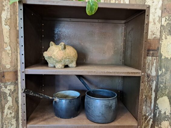 metal shelf unit industrial furniture storage