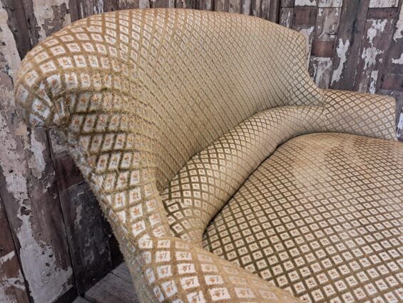 french upholstered napoleon iii sofa seating