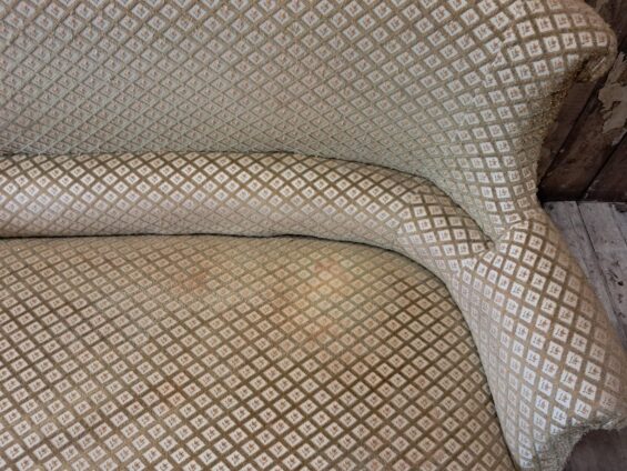 french upholstered napoleon iii sofa seating