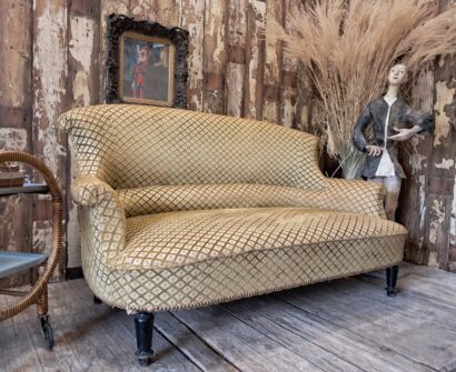 french upholstered napoleon iii sofa seating