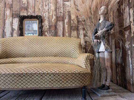 french upholstered napoleon iii sofa seating