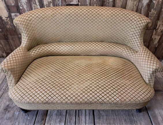 french upholstered napoleon iii sofa seating