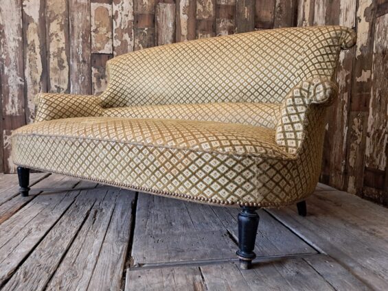 french upholstered napoleon iii sofa seating