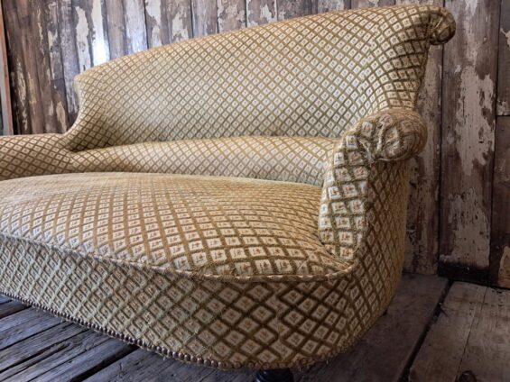 french upholstered napoleon iii sofa seating