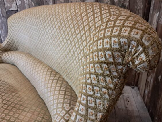 french upholstered napoleon iii sofa seating
