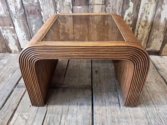 pencil reed glass coffee table furniture tables