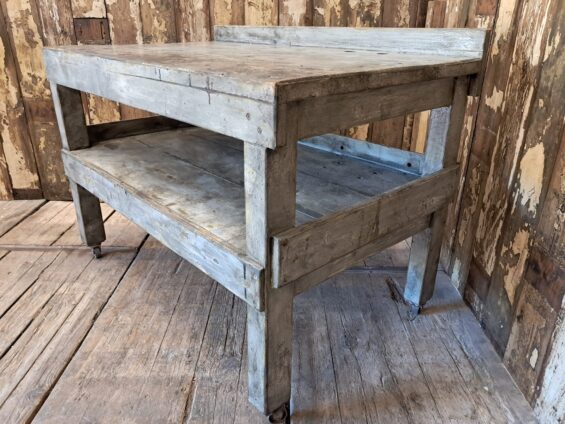 wooden factory prep table furniture tables industrial