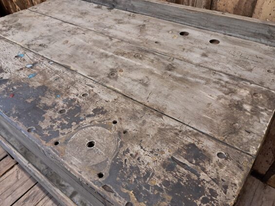 wooden factory prep table furniture tables industrial