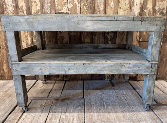 wooden factory prep table furniture tables industrial