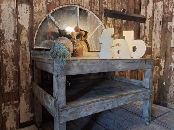 wooden factory prep table furniture tables industrial