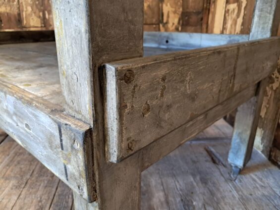 wooden factory prep table furniture tables industrial