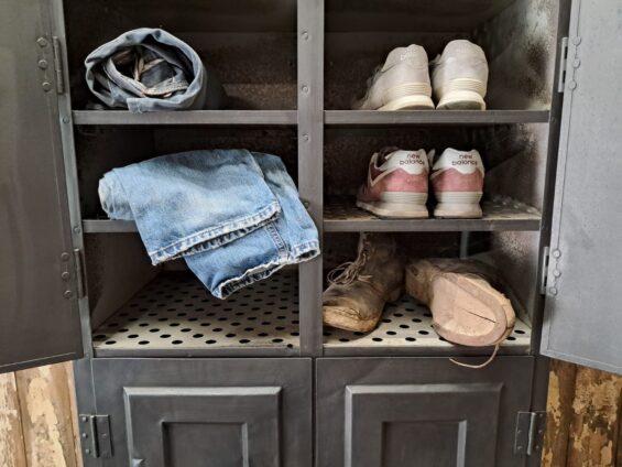 metal shelved cabinet furniture cupboards industrial