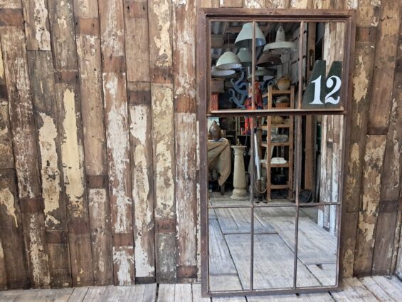 steel straight edge window mirror mirrors garden