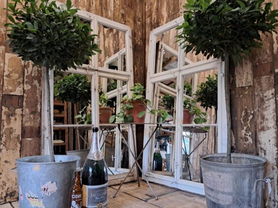 german wooden mirrored window mirrors garden