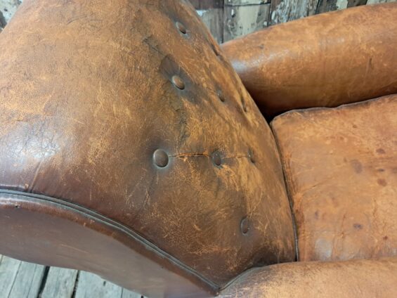 leather cigar cub chair seating armchairs