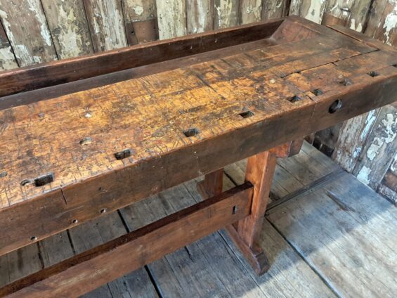 wooden workbench vice furniture tables industrial
