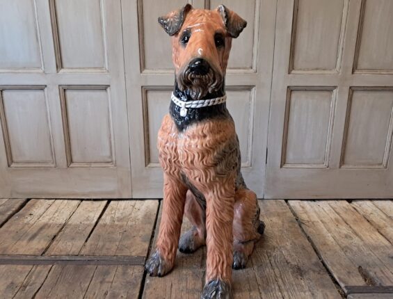 ceramic dog statue ornament decorative homewares
