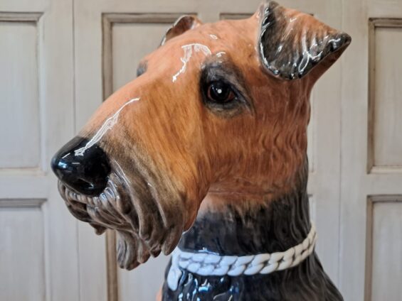 ceramic dog statue ornament decorative homewares