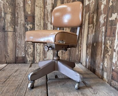 steel vinyl office chair wheeled seating occasional chairs industrial