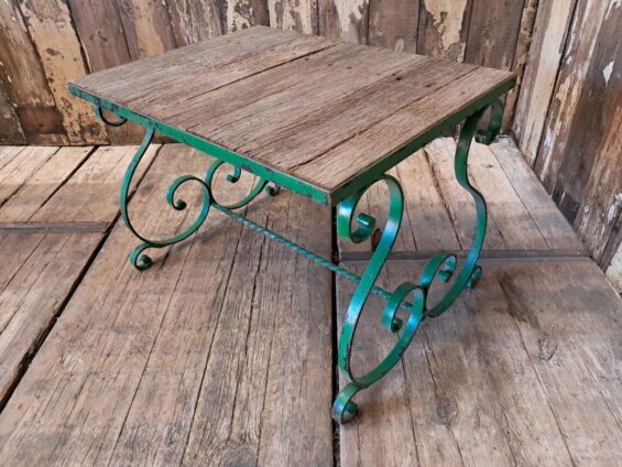 steel and wooden garden table garden furniture