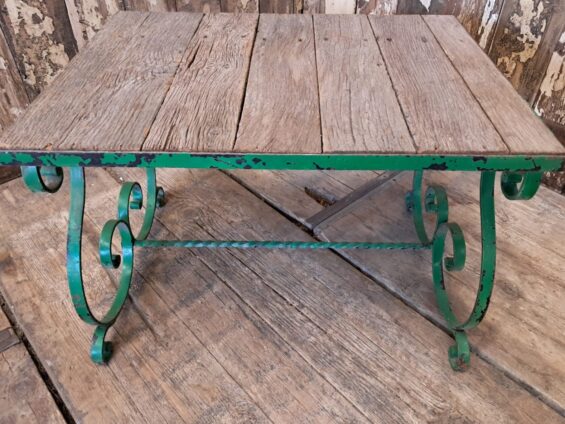 steel and wooden garden table garden furniture
