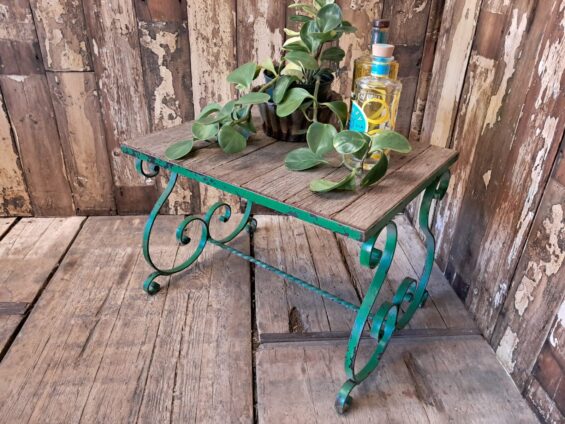 steel and wooden garden table garden furniture