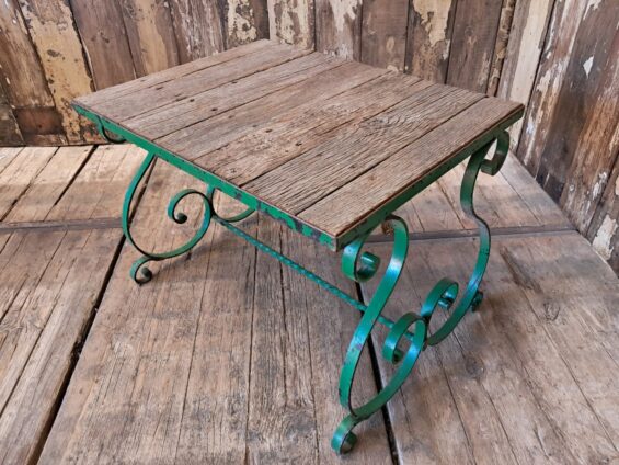 steel and wooden garden table garden furniture