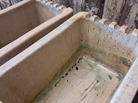 salt glaze ceramic tanks troughs decorative homewares garden planters