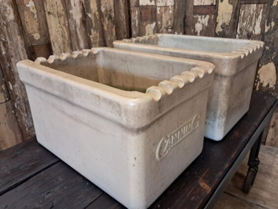 salt glaze ceramic tanks troughs decorative homewares garden planters