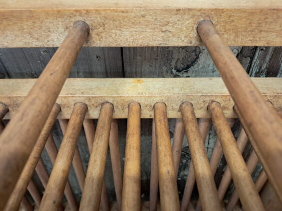 a 3 tier pine plate rack furniture storage homewares