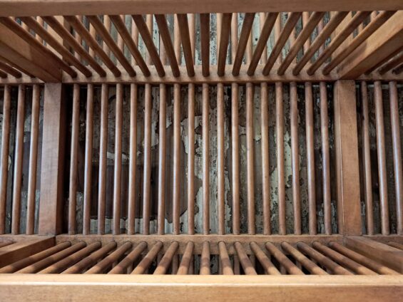 a 3 tier pine plate rack furniture storage homewares