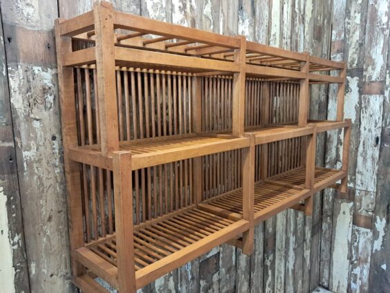 a 3 tier pine plate rack furniture storage homewares