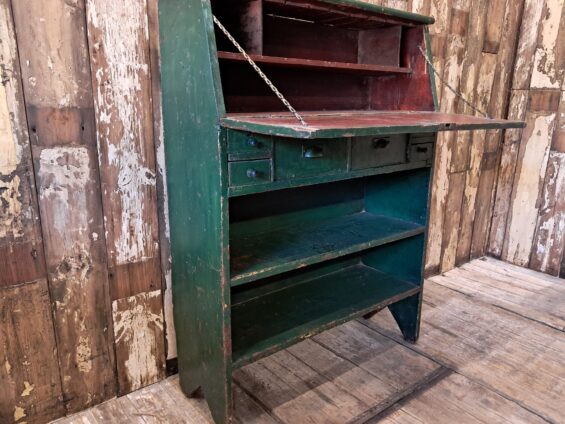 painted wooden writing bureau furniture cupboards and cabinets
