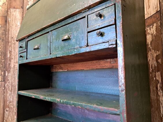 painted wooden writing bureau furniture cupboards and cabinets