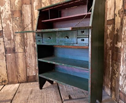 painted wooden writing bureau furniture cupboards and cabinets